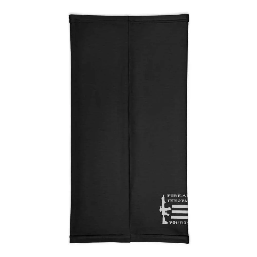 Volition Armament neck gaiter | face shield | Volition Armament VA flag black back