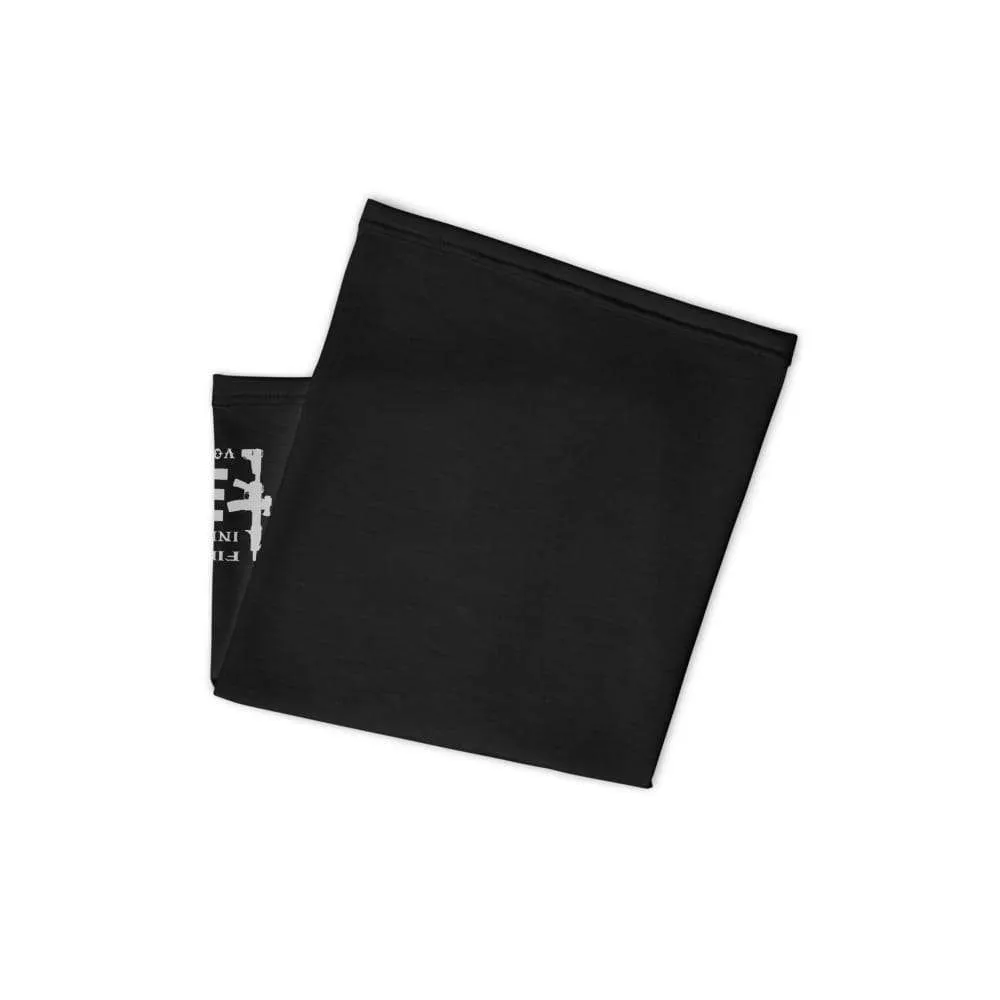 Volition Armament neck gaiter | face shield | Volition Armament VA flag black folded