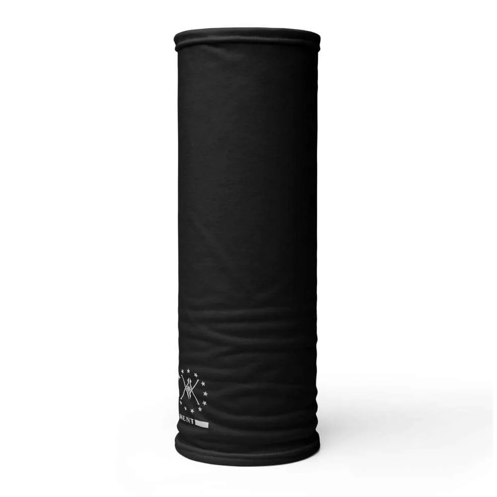 Volition Armament neck gaiter | face shield | Volition Armament VA flag black neck gaiter