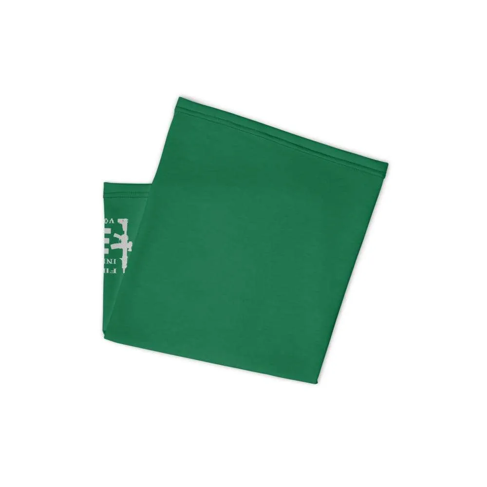 Volition Armament neck gaiter | face shield | Volition Armament VA flag green folded