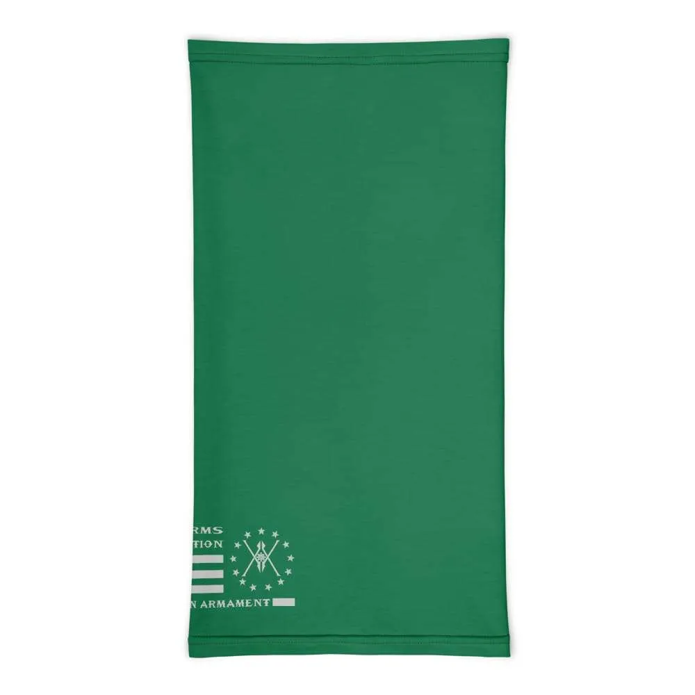 Volition Armament neck gaiter | face shield | Volition Armament VA flag green front
