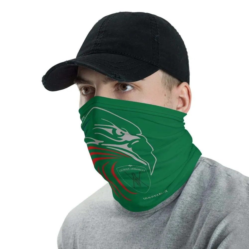 Volition Armament neck gaiter | face shield | Volition Armament green eagle L