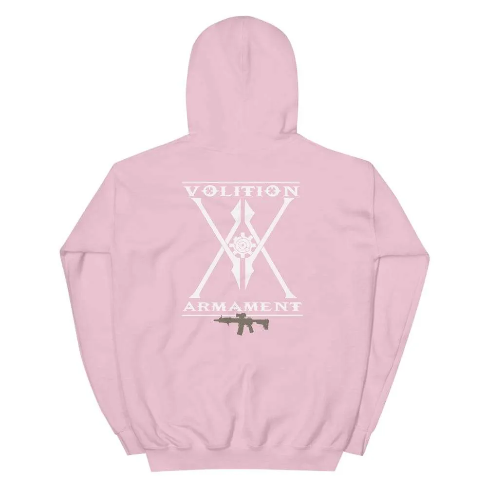 Volition Armament Warrior Hoodie | Volition Armament warrior hoodie pink back