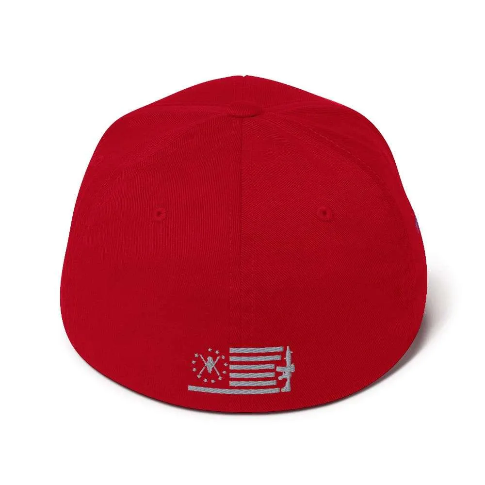 Volition Armament Flex-Fit Hat | Volition Armament VA flex fit red back