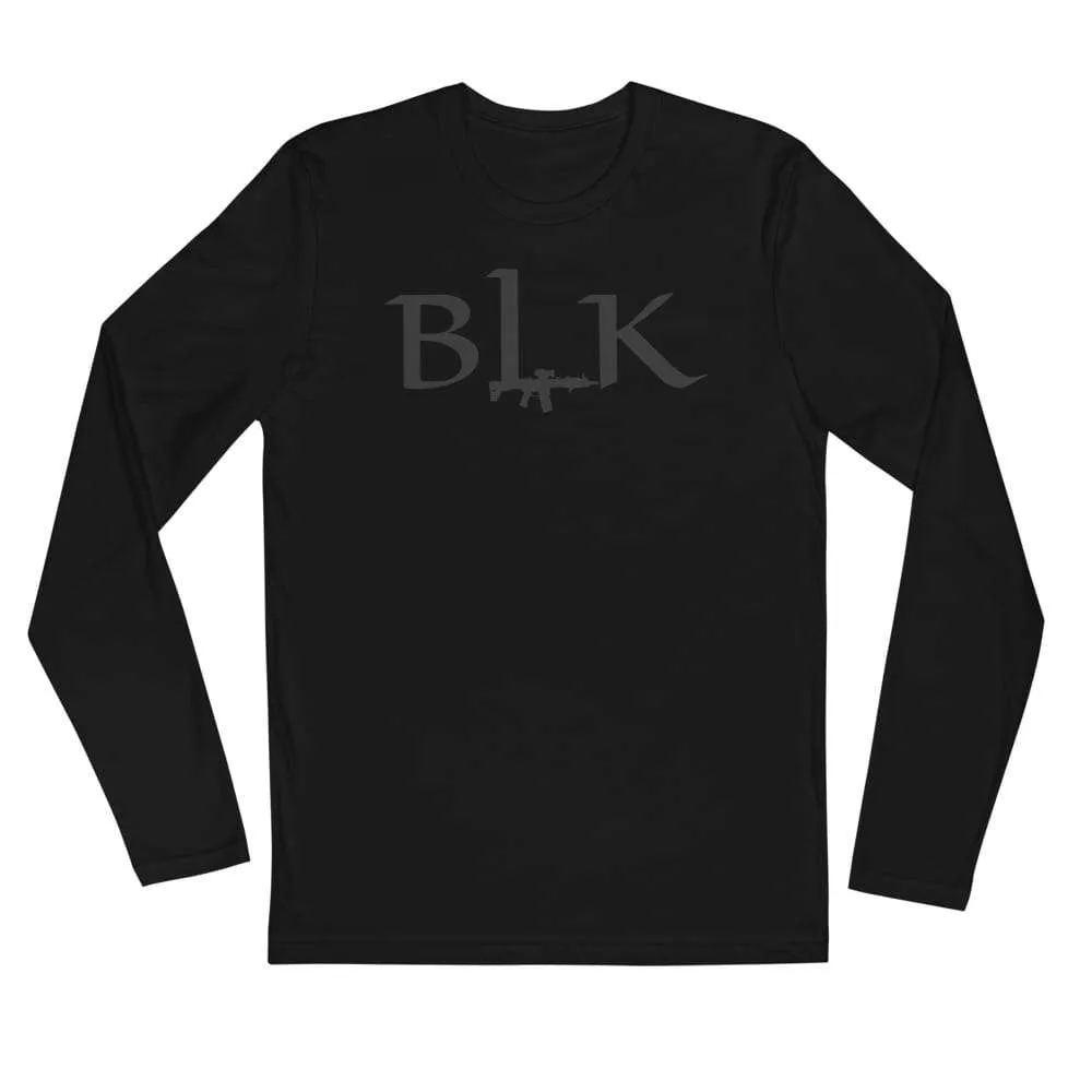 .300 BLK LS (fitted) | Volition Armament mens fitted long sleeve shirt black 600b2c9cb56f6