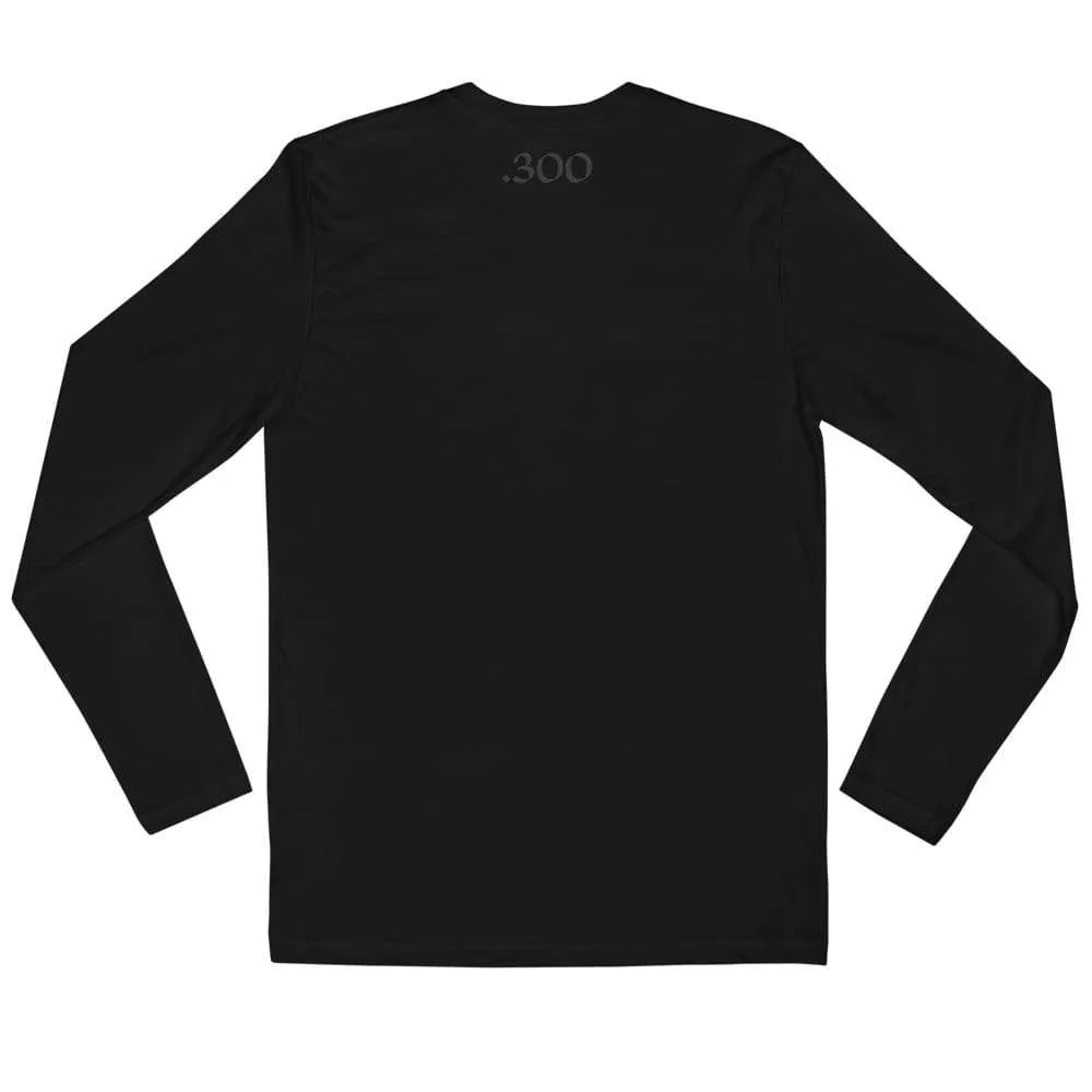 .300 BLK LS (fitted) | Volition Armament mens fitted long sleeve shirt black 600b2c9cb5790