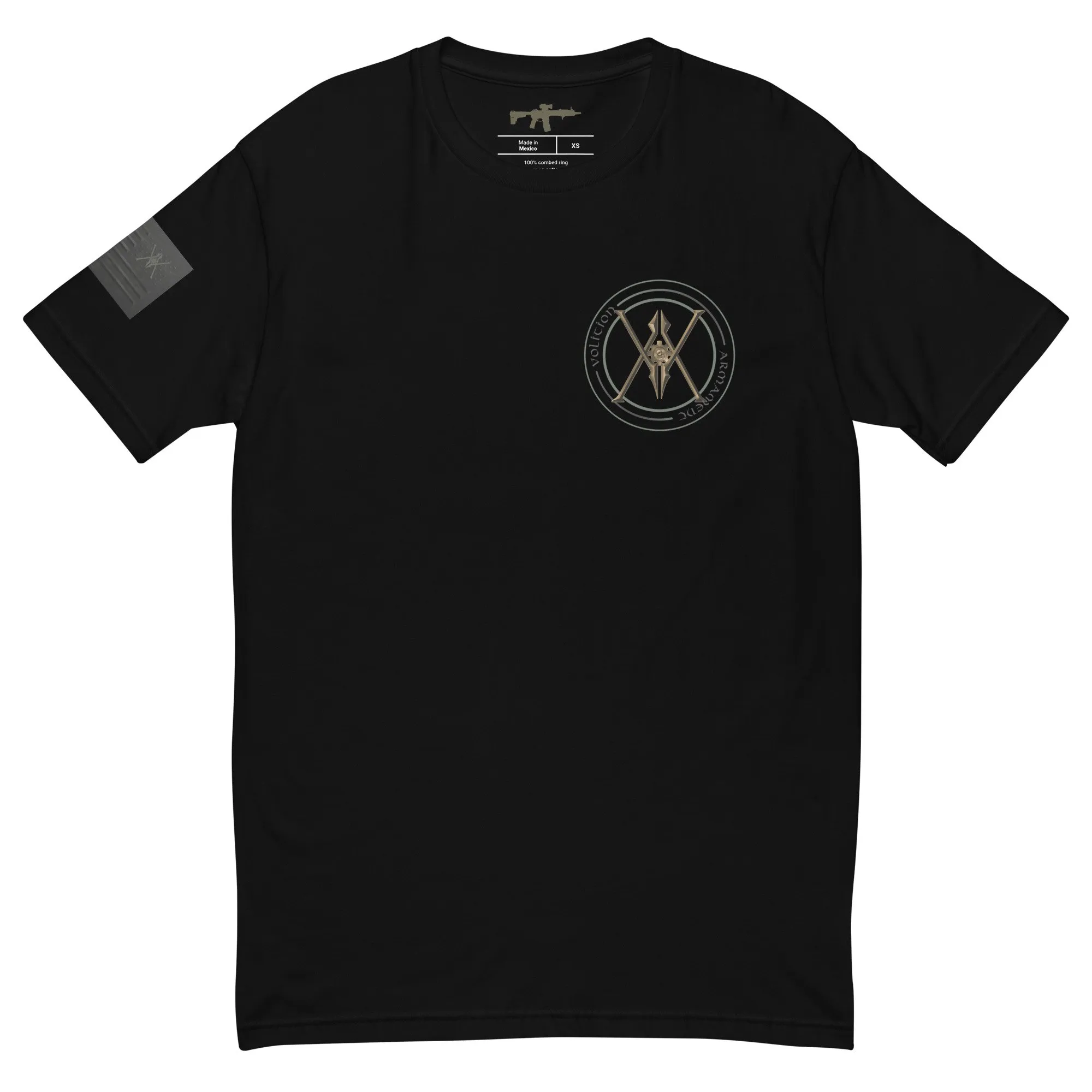 Spinal Tap | Volition Armament mens fitted t shirt black front 696bf795804ea scaled