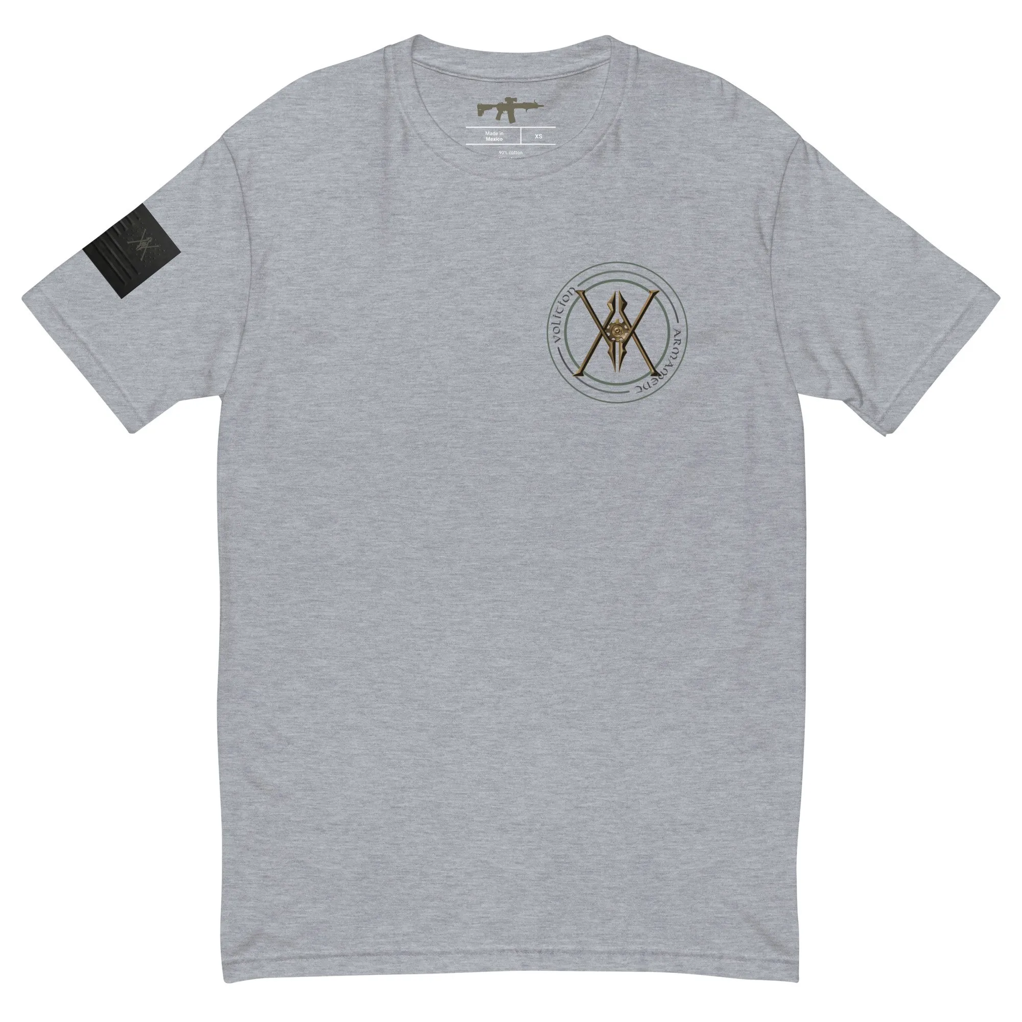 Spinal Tap | Volition Armament mens fitted t shirt heather grey front 696bf795928a1 scaled