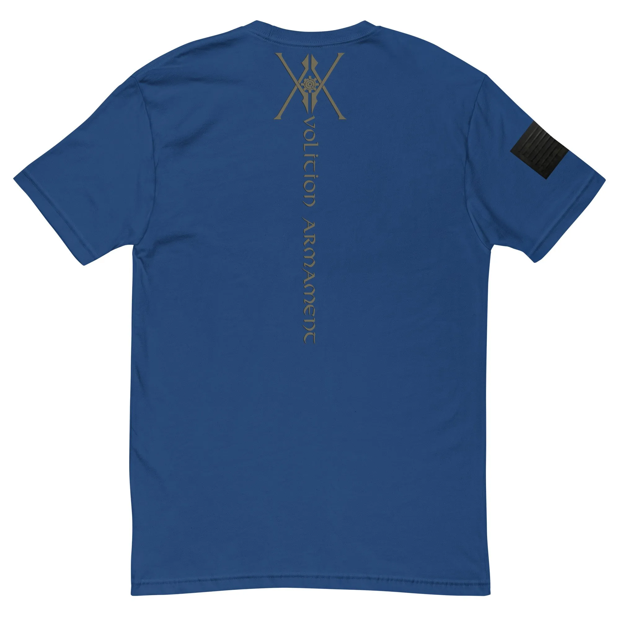 Spinal Tap | Volition Armament mens fitted t shirt royal blue back 696bf7958e853 scaled