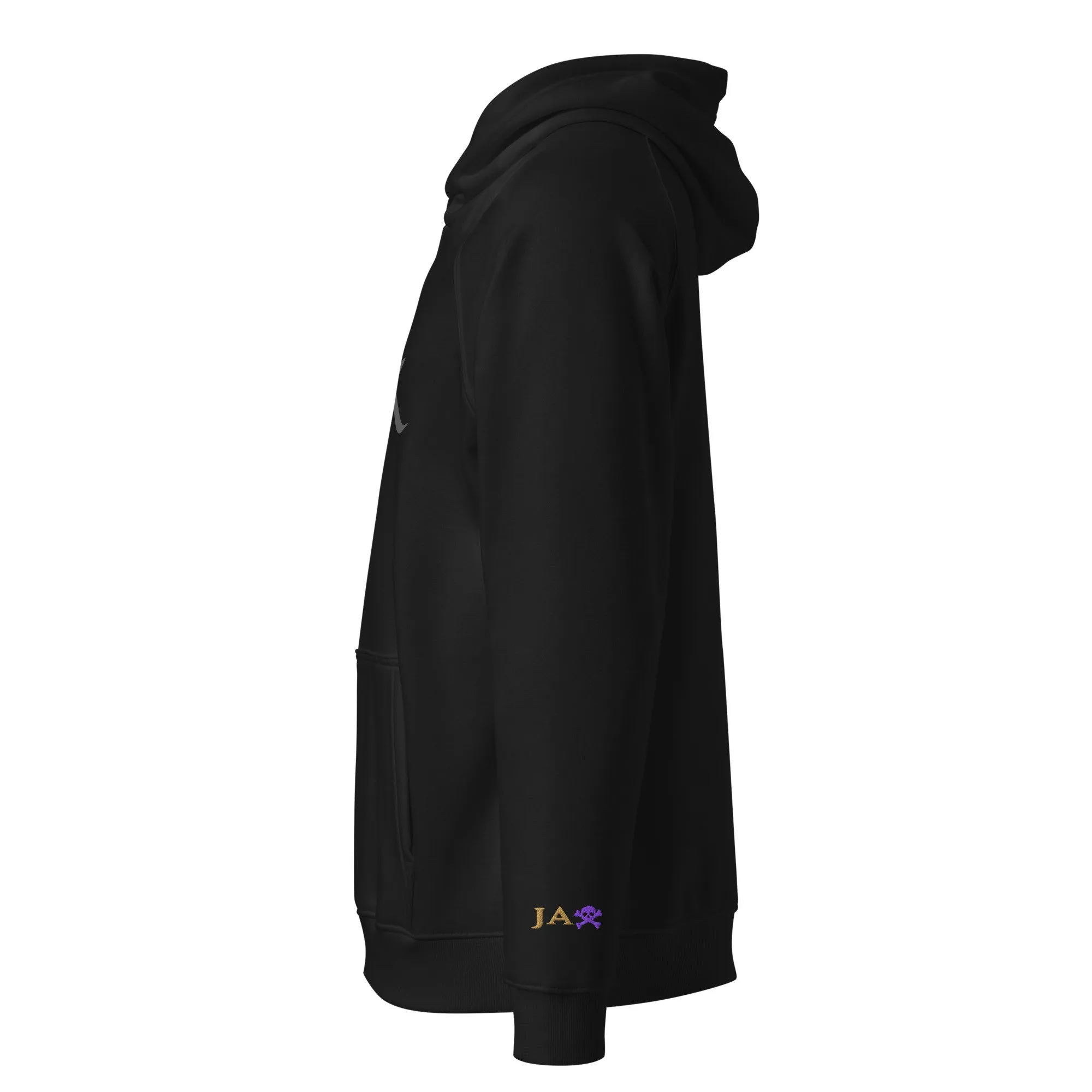 The “JAX” Hoodie | Volition Armament unisex eco raglan hoodie black left 696d72be0cac0 scaled