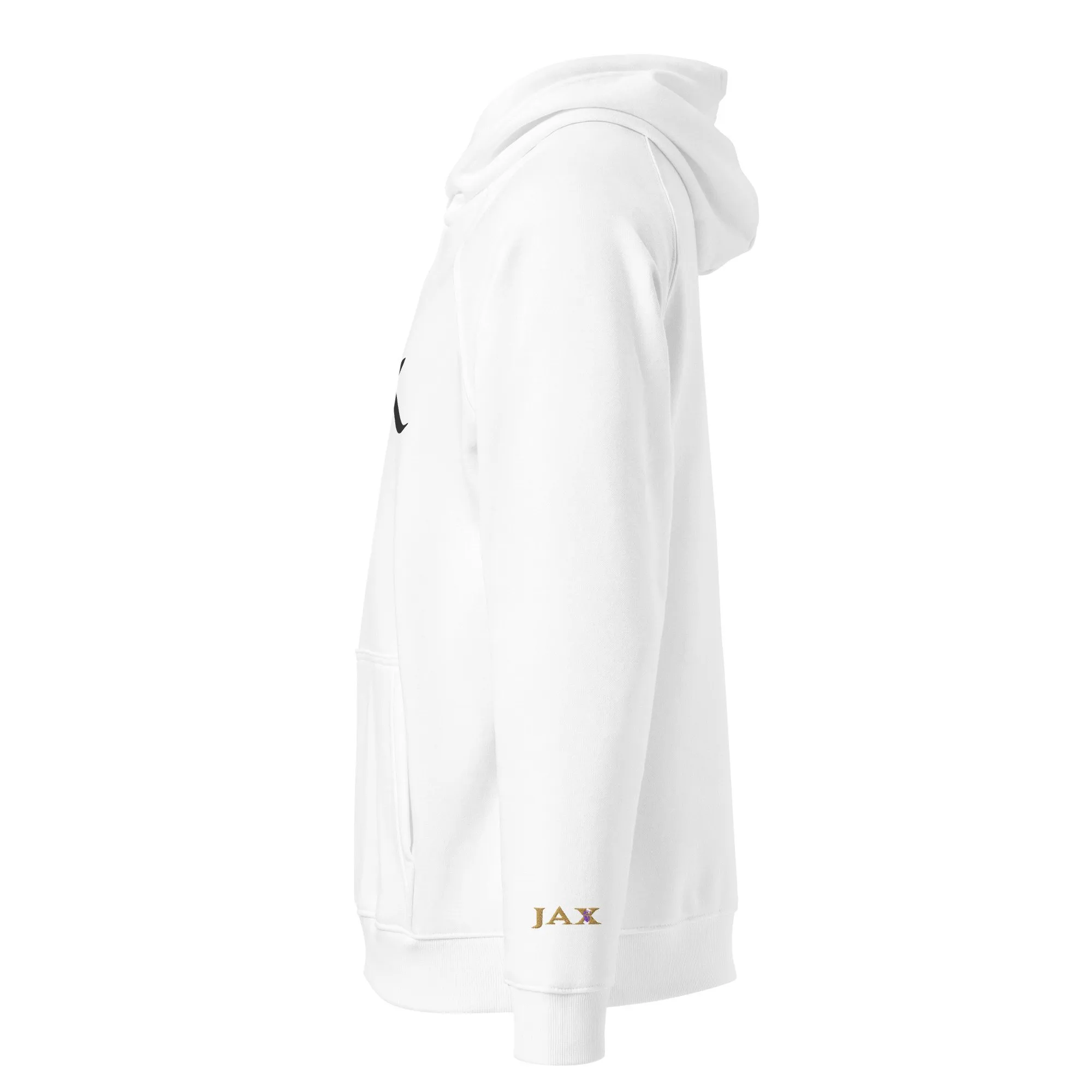 The “JAX” Hoodie | Volition Armament unisex eco raglan hoodie white left 696c5c48a63de scaled
