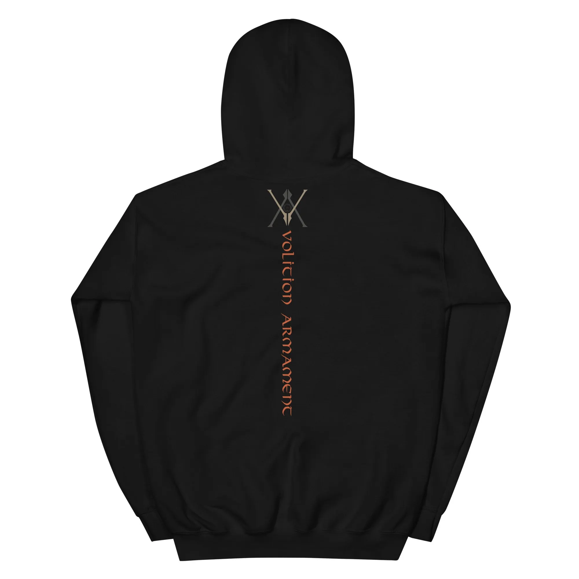 Volition Armament Warrior Hoodie | Volition Armament unisex heavy blend hoodie black back 6972cefcec92c scaled