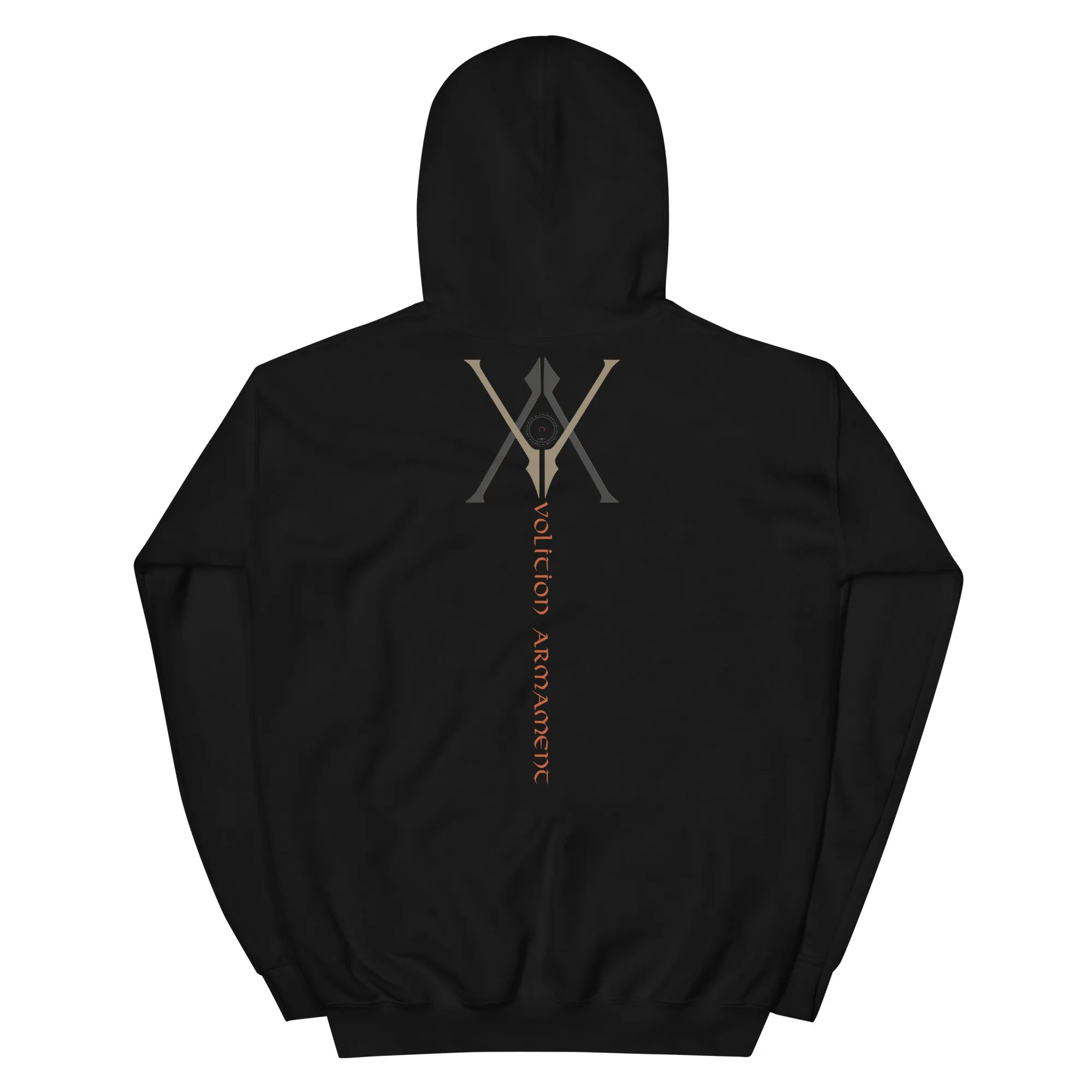 Volition Armament Warrior Hoodie | Volition Armament unisex heavy blend hoodie black back 6972cfd4d2db6 scaled