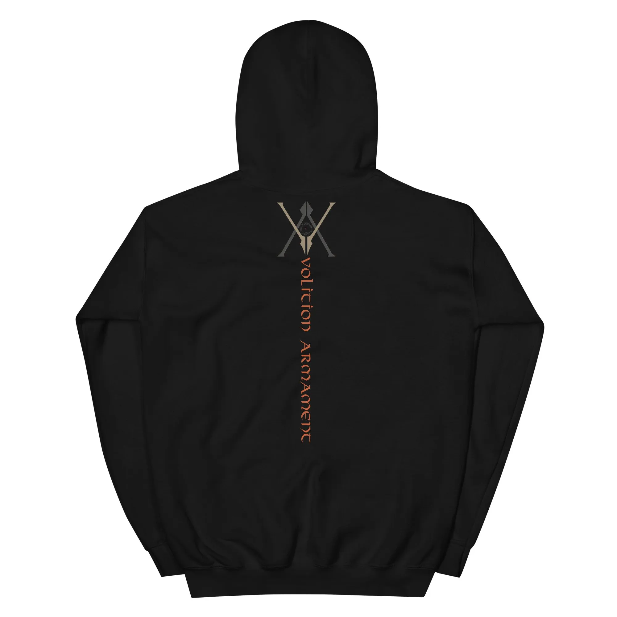 Volition Armament Warrior Hoodie | Volition Armament unisex heavy blend hoodie black back 6972d1d26e09f scaled