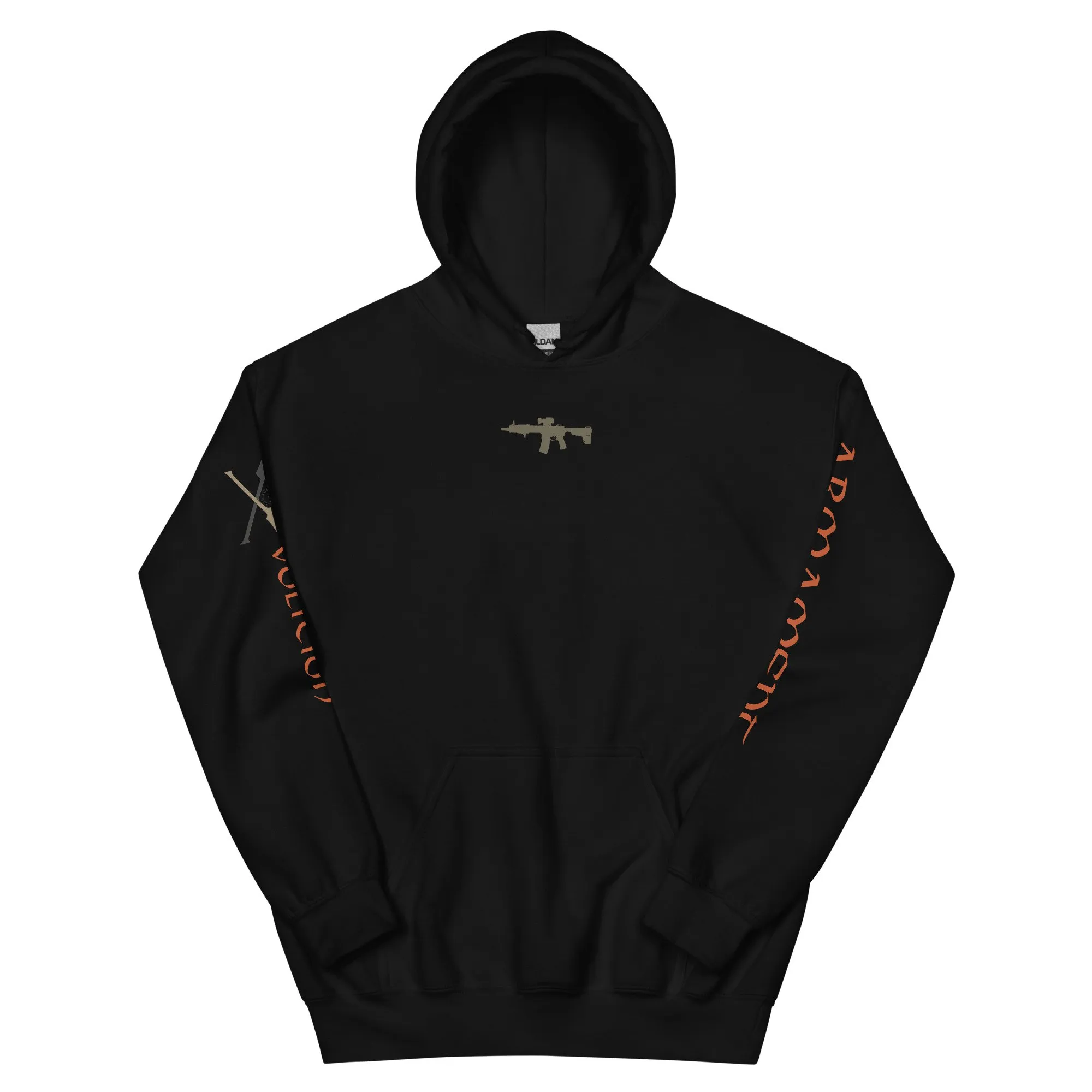 Volition Armament Warrior Hoodie | Volition Armament unisex heavy blend hoodie black front 6972d1fc60c8d scaled