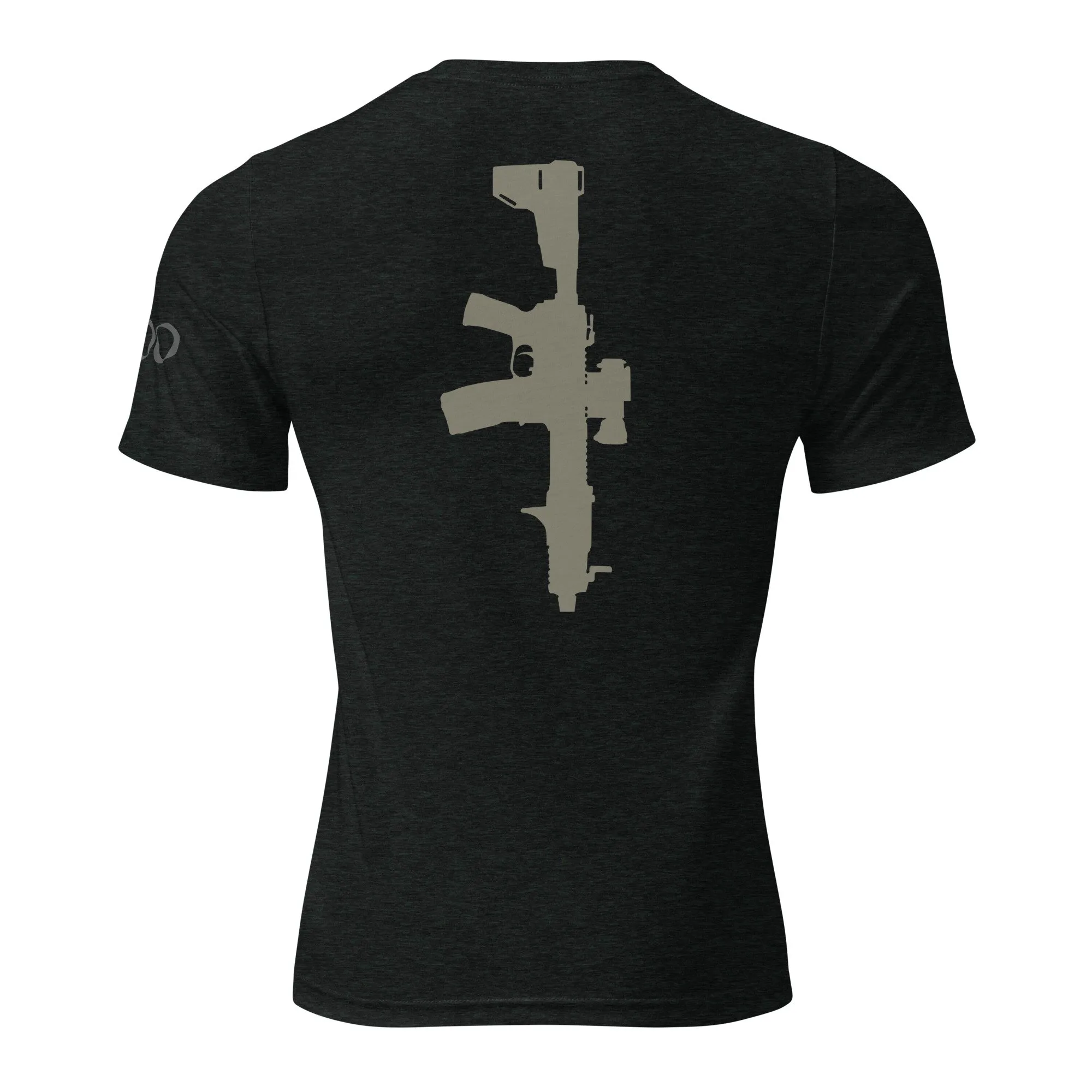 The “JAX” | Volition Armament unisex tri blend t shirt charcoal black triblend back 696c454eb3c3b scaled
