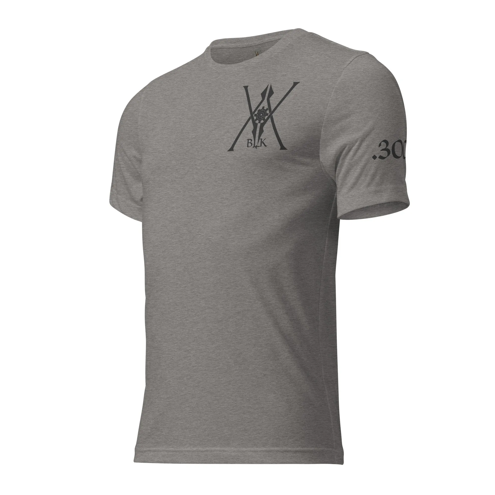The “JAX” | Volition Armament unisex tri blend t shirt grey triblend left front 696c454f07597 scaled