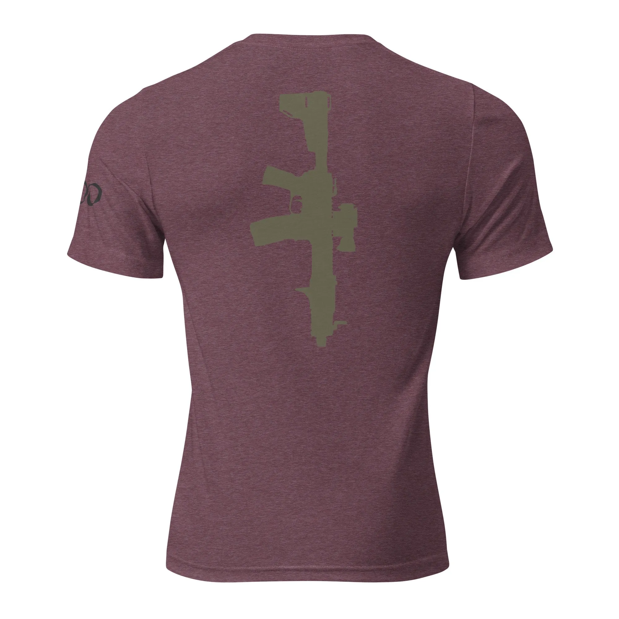 The “JAX” | Volition Armament unisex tri blend t shirt maroon triblend back 696c454ed4456 scaled