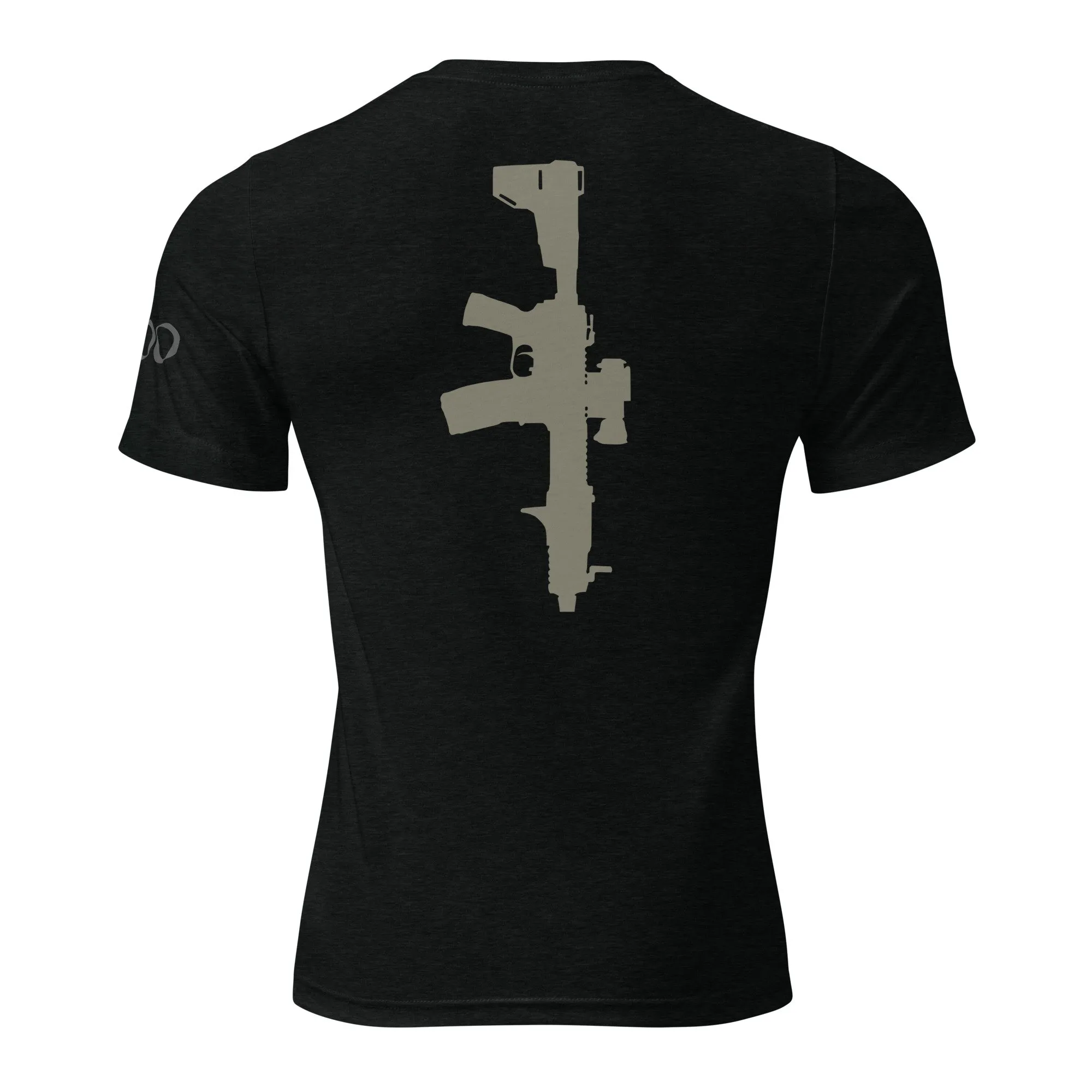 The “JAX” | Volition Armament unisex tri blend t shirt solid black triblend back 696c454eac403 scaled