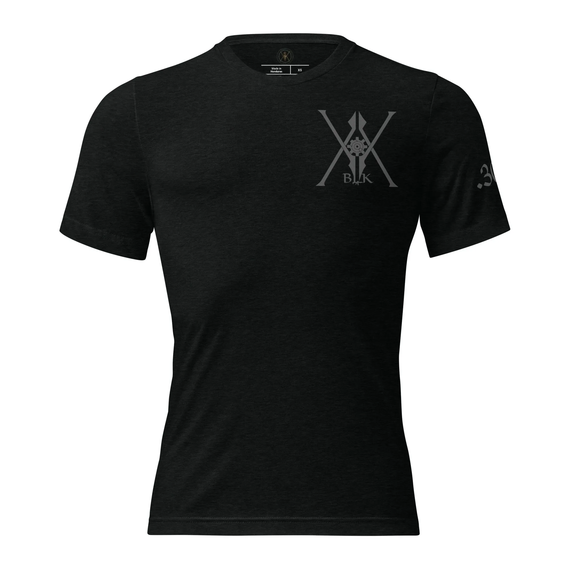 The “JAX” | Volition Armament unisex tri blend t shirt solid black triblend front 696c454ea954e scaled