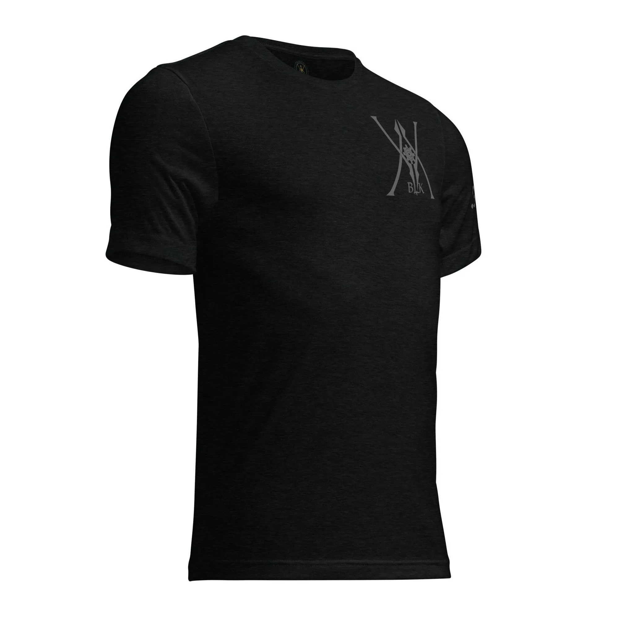 The “JAX” | Volition Armament unisex tri blend t shirt solid black triblend right front 696c454eab902 scaled