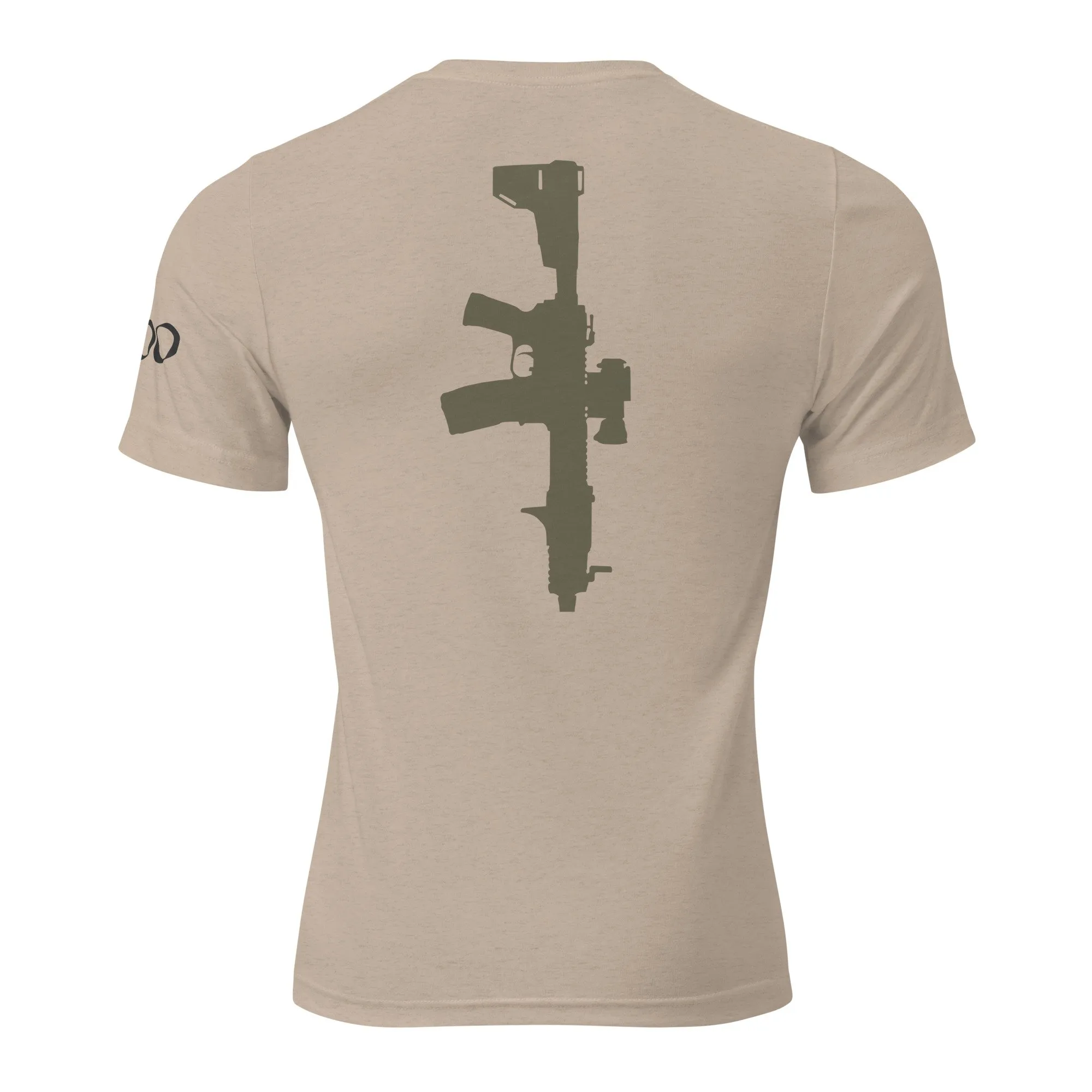 The “JAX” | Volition Armament unisex tri blend t shirt tan triblend back 696c454f6a7a3 scaled