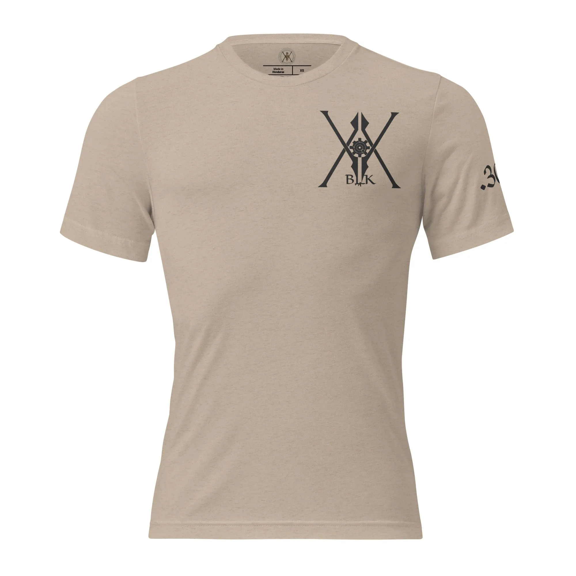 The “JAX” | Volition Armament unisex tri blend t shirt tan triblend front 696c454f497f1 scaled