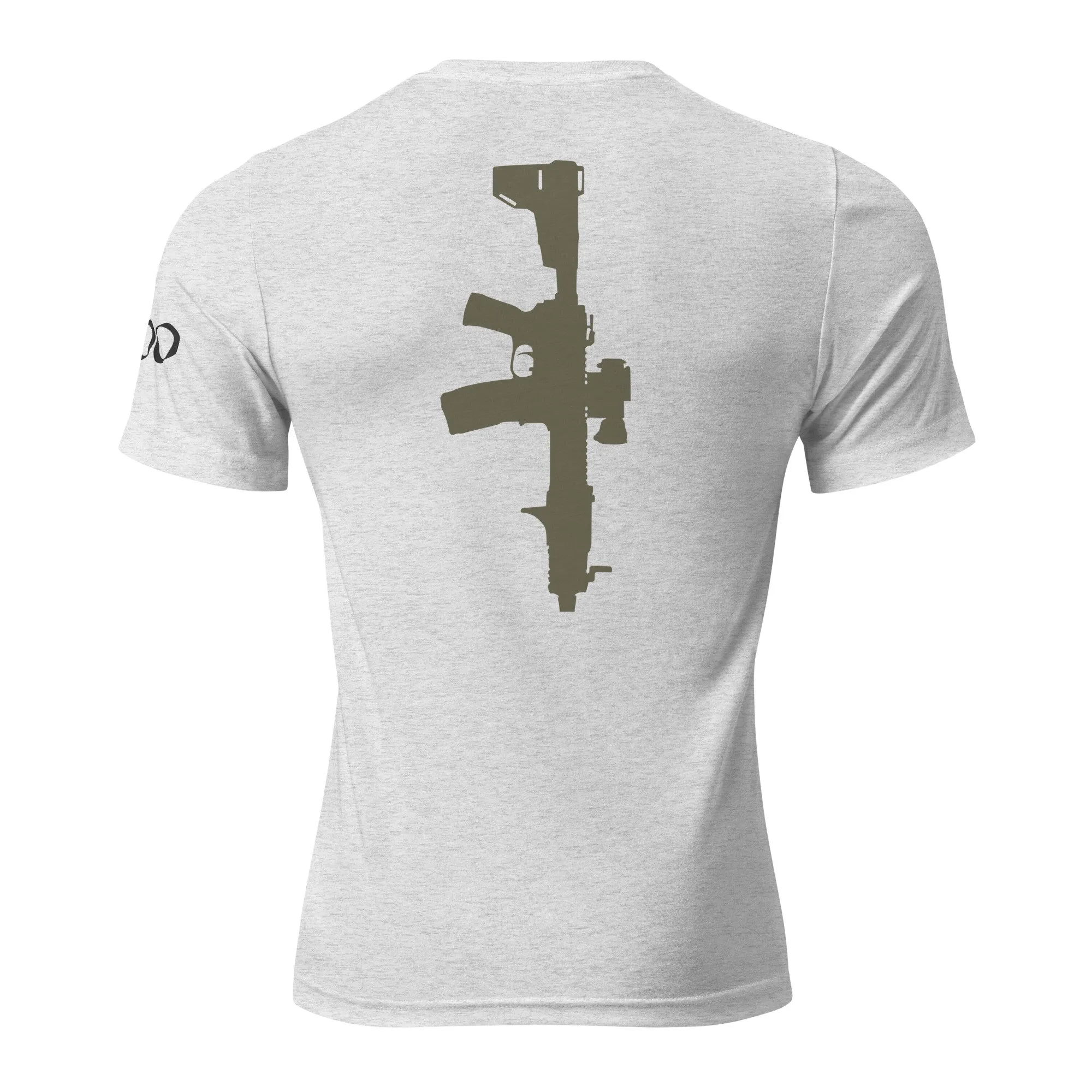The “JAX” | Volition Armament unisex tri blend t shirt white fleck triblend back 696c454fa3490 scaled