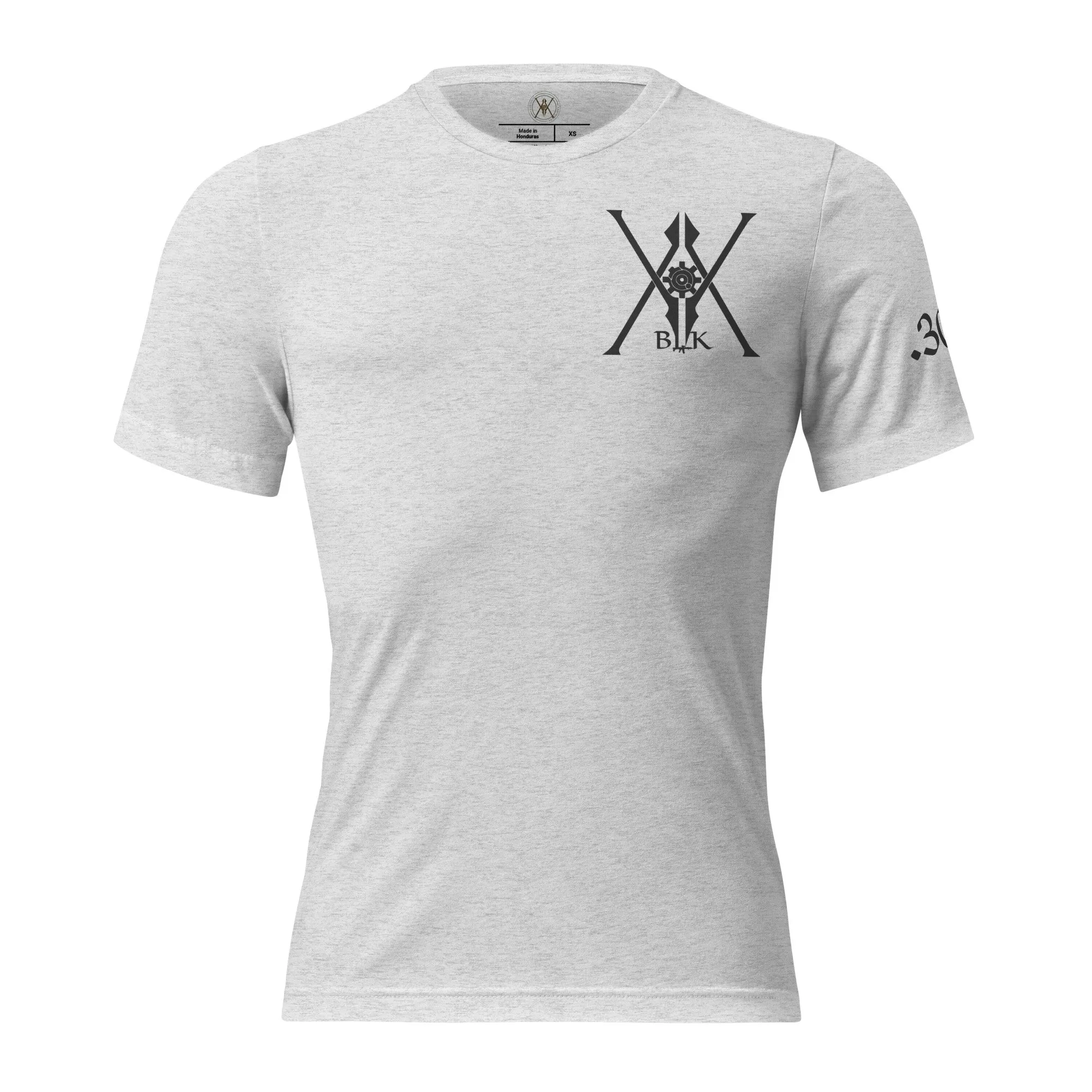 The “JAX” | Volition Armament unisex tri blend t shirt white fleck triblend front 696c454f7a115 scaled