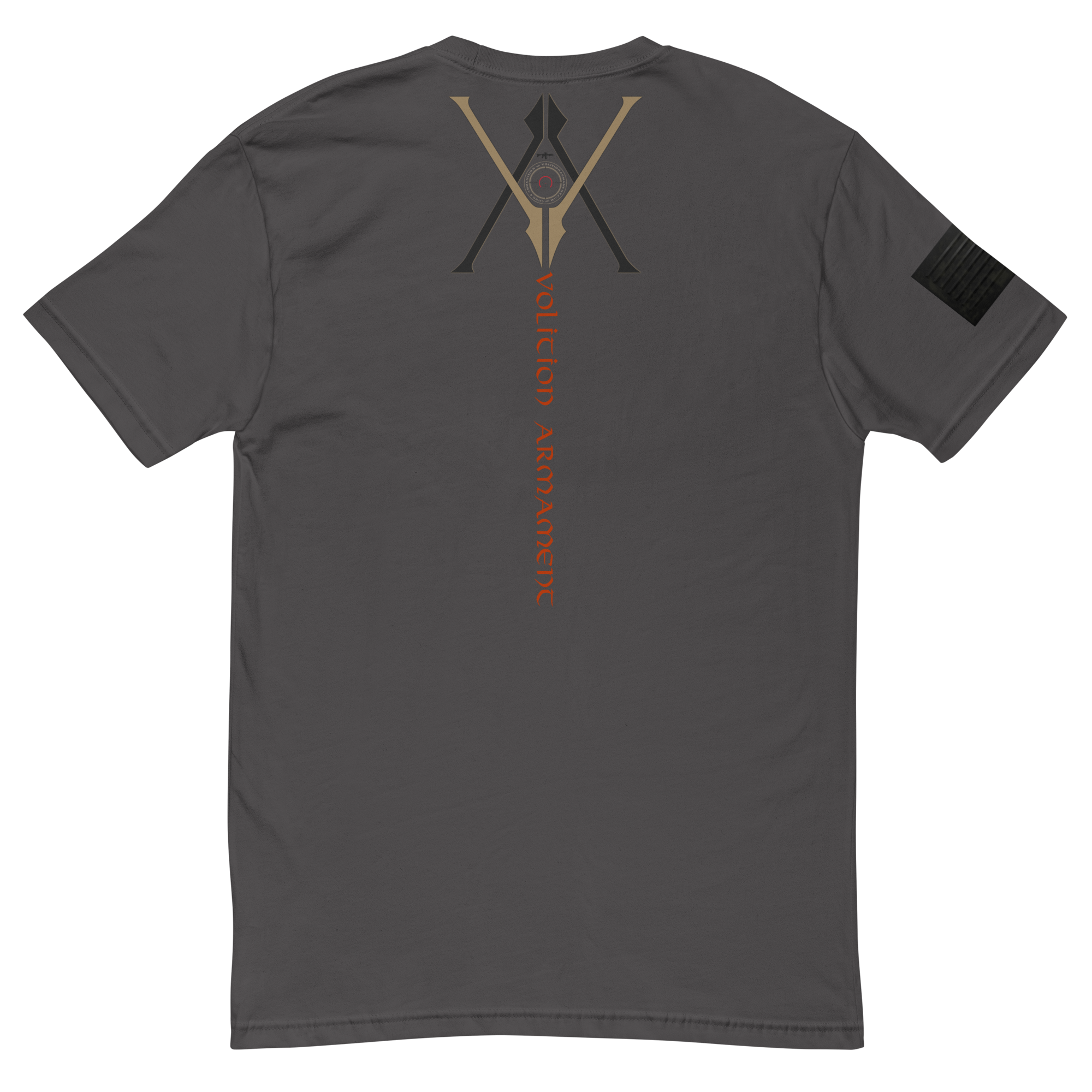 BLK-Flag | Volition Armament mens fitted t shirt heavy metal back 6aa3061a733c9