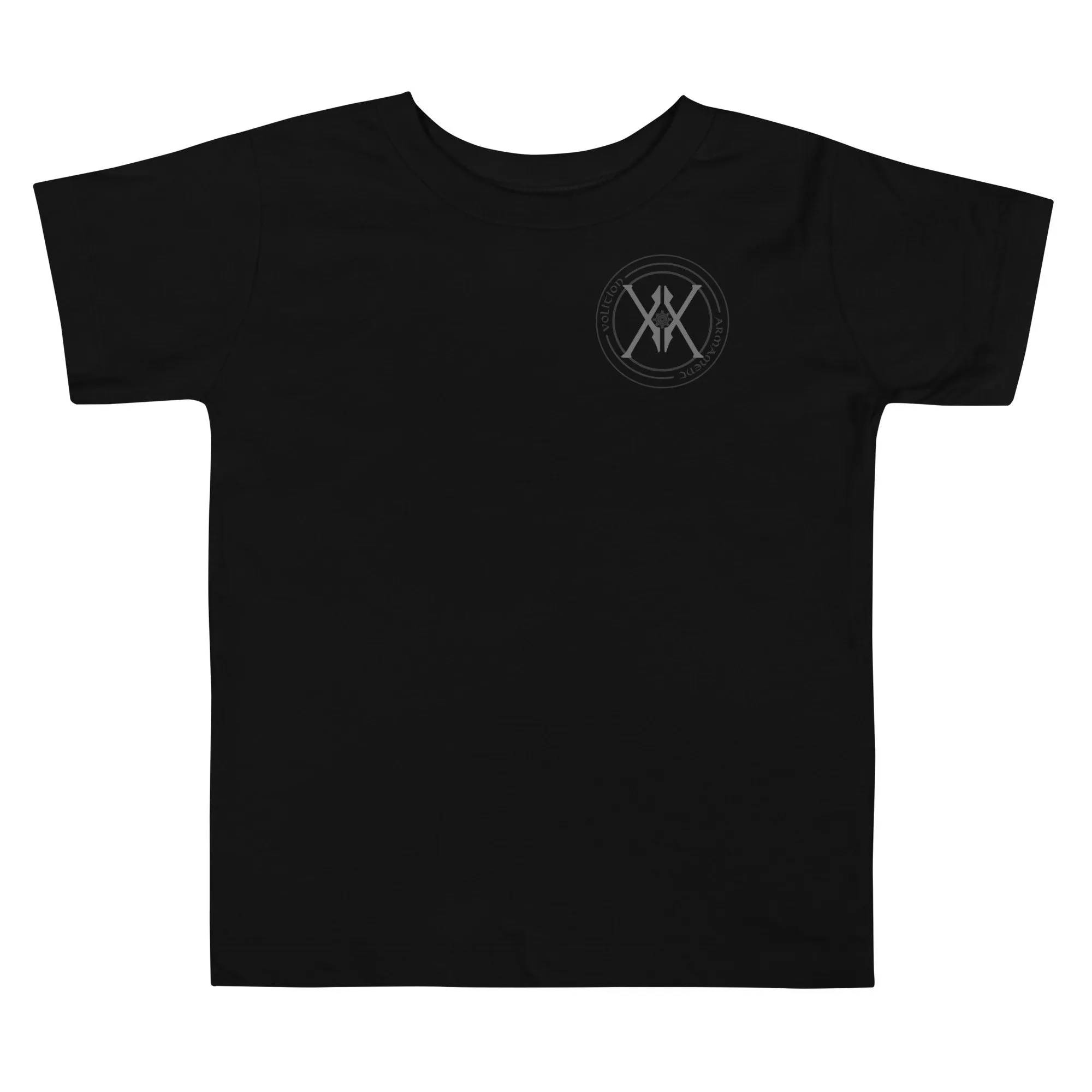 Toddler Short Sleeve Tee | Volition Armament toddler staple tee black front 6aa2fe2420ac5