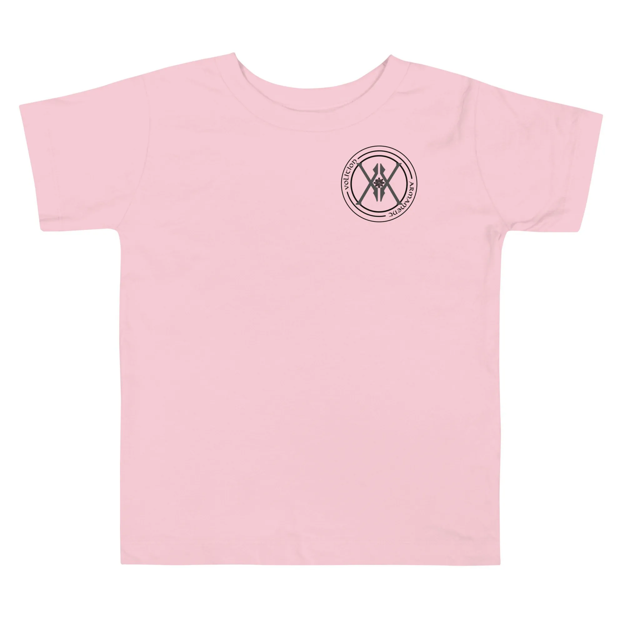 Toddler Short Sleeve Tee | Volition Armament toddler staple tee pink front 6aa2fe2423a9e