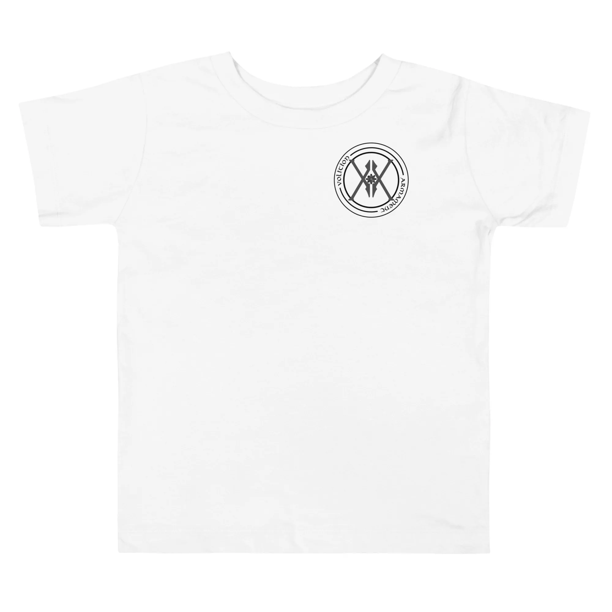 Toddler Short Sleeve Tee | Volition Armament toddler staple tee white front 6aa2fe2424975